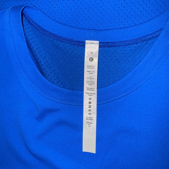 NWOT Lululemon Tank Blue-Size 8 - Picture 3 of 3